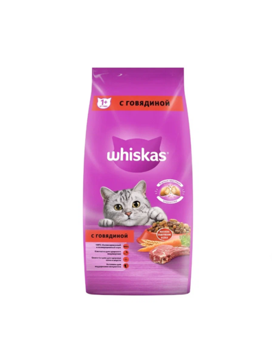 Вискас сух. Паштет говядина мешок 5 кг