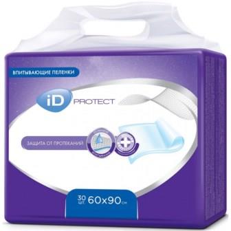 Пелёнки Disposable underpads ID Protect 60*90 30шт