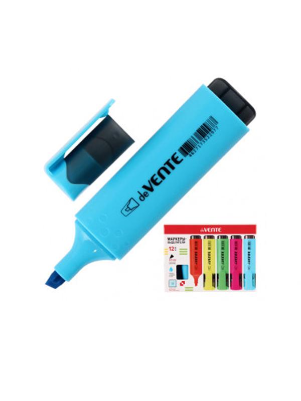 Текстовыделитель 1-5мм deVENTE Pastel 5045901 голубой