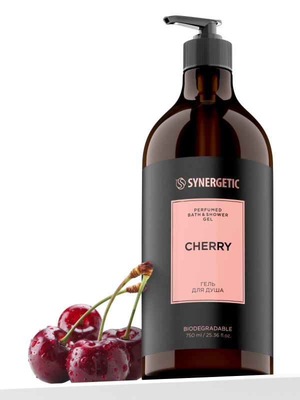 Синергетик Гель д/душа 750 мл вишня