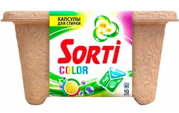 Сорти капсулы д/стирки 10 шт Color (картон) 