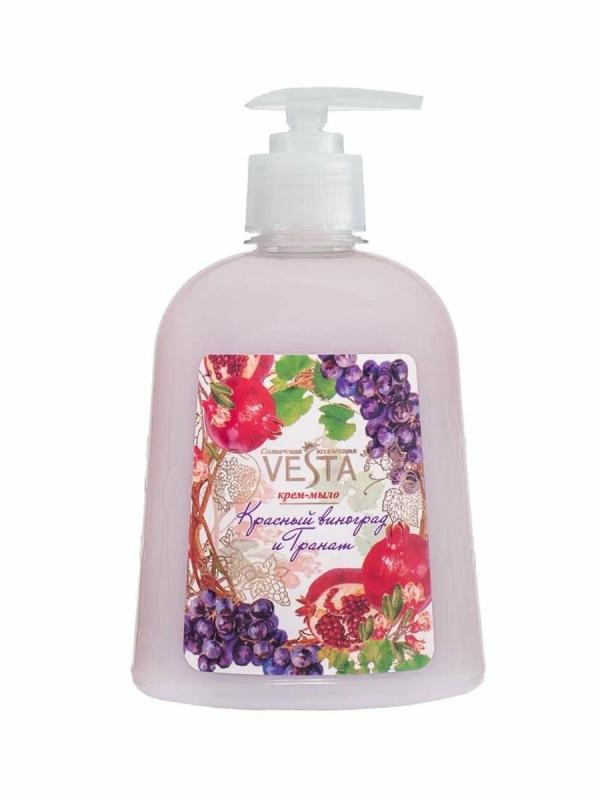 Веста Жидк Крем-мыло Красный виноград и гранат 0,45л
