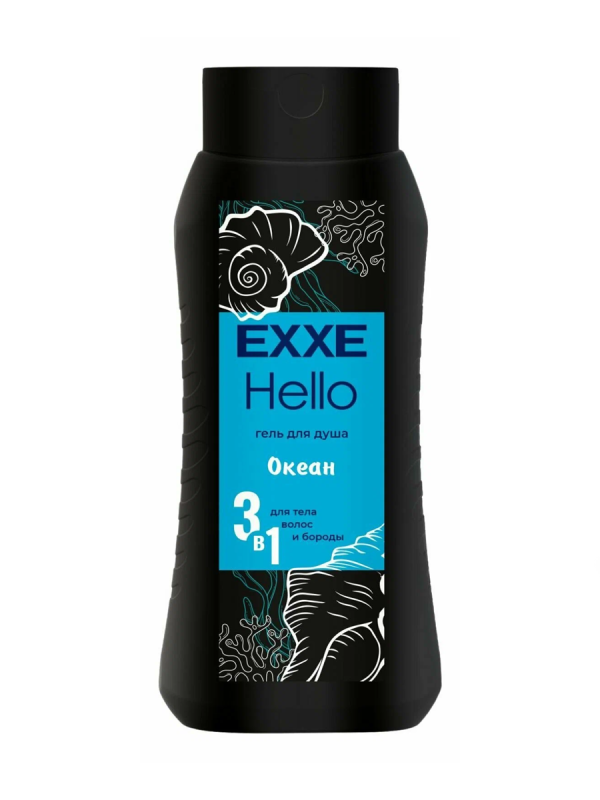 EXXE Hello Мужской гель д/душа 3в1 
