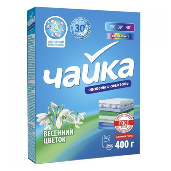 Чайка Порошок руч. 400 г. Весенний цветок (цв) (18)