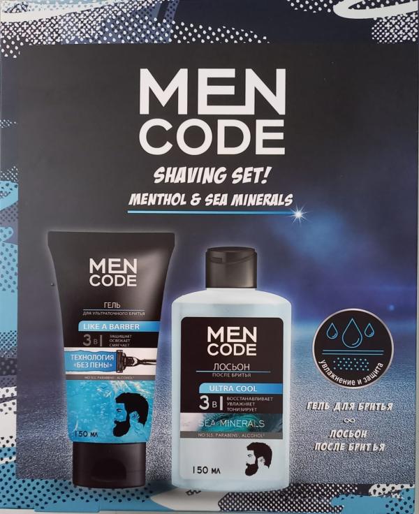 ПН муж CODE SHAVING SET Гель д/бритья LIKE A BARBER 150 мл + Лосьон п/итья ULT150 мл