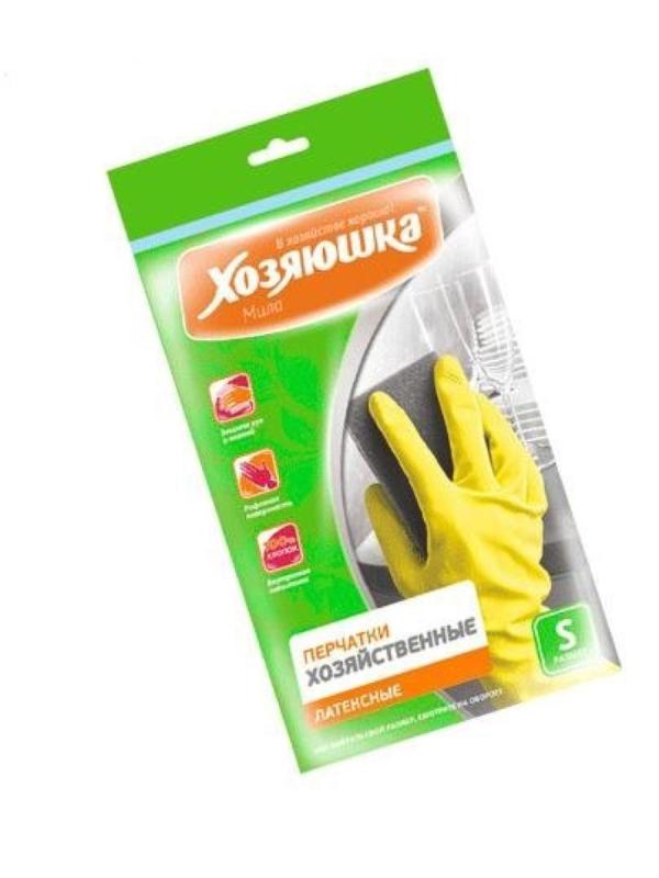 Хозяюшка Мила Перчатки хоз латексные размер S