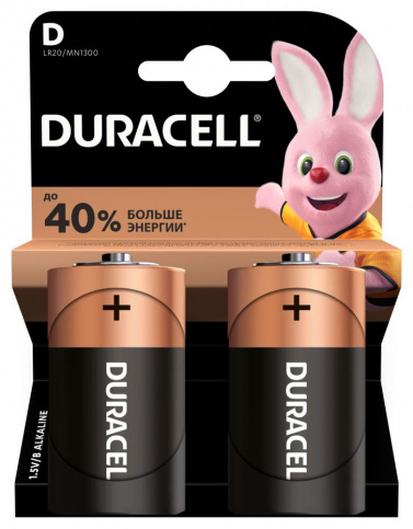 Бат. Duracell LR20 (2шт)