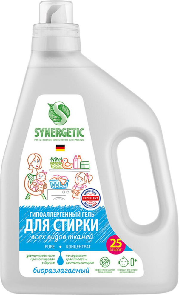 Синергетик Гель д/стирки 1,5 л Universal