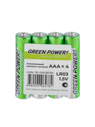 Бат. GREEN POWERlab LR03