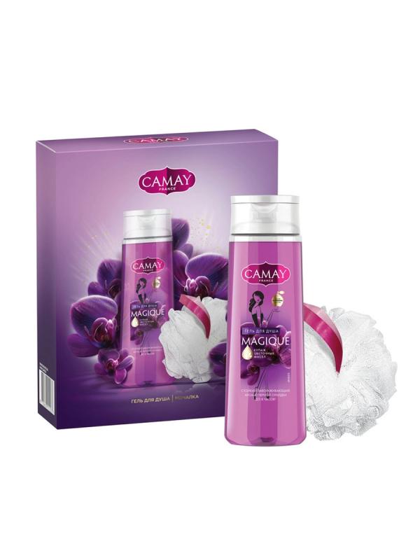 ПН Камей Гель д/душа 250мл Магическое закл + Мочалка д/тела /6шт/