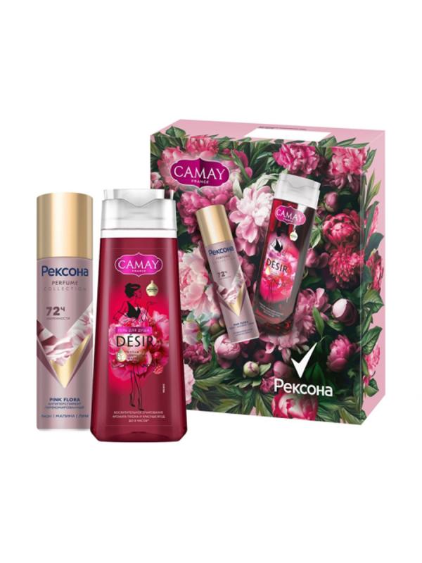 ПН Камей гель д/душа+Рексона 150мл Pink flora /6шт/