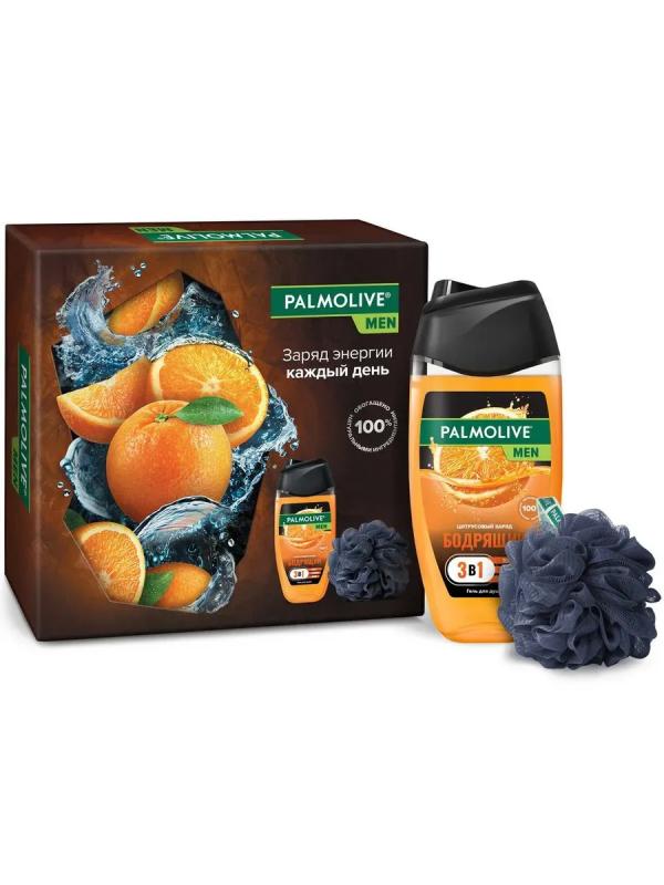 ПН Палмолив Гель д/душа 250мл Цитрус + Мочалка /6шт/