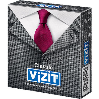 Презервативы VIZIT Classic Класические 3 шт