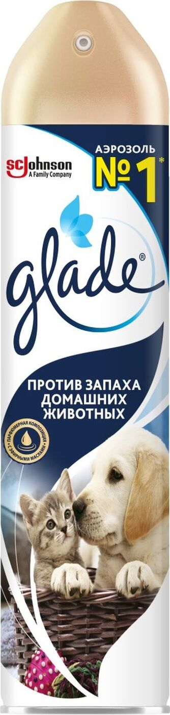Осв. возд Глейд - Против запаха домашних животных 300мл  12шт/упак.