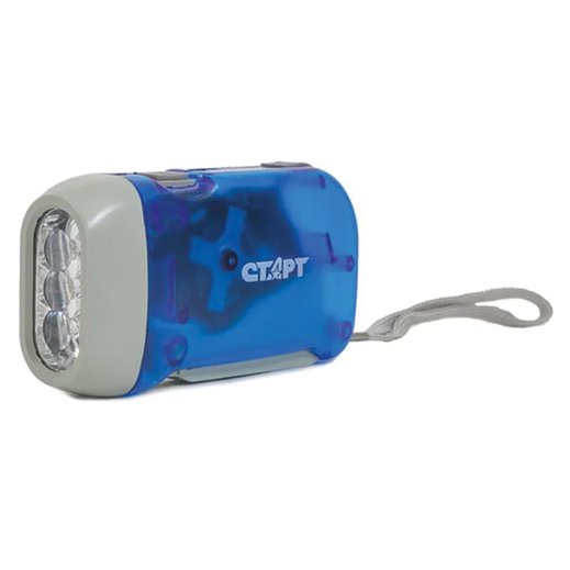 Фонарь ручной СТАРТ LDE 701-B1 3Led мех.(динамо) гол.