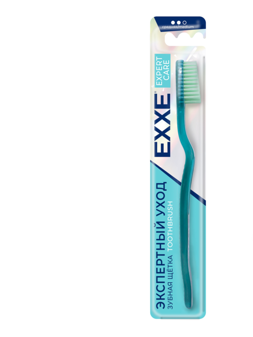 Зубная щетка EXXE Экспертный уход скошенная Средний 