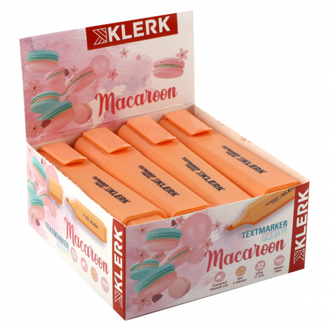 Текстовыделитель 1-5 мм KLERK Pastel 209073 оранж