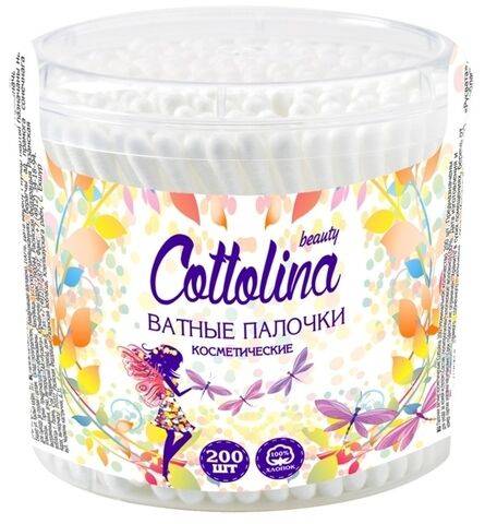 Ватные палочки Cotto lina 200 стакан круглый