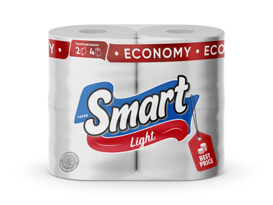 Туалетная бумага PaperSmart Light 4 шт 2 слоя