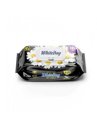 Влажные салфетки White Day Ромашка 120шт