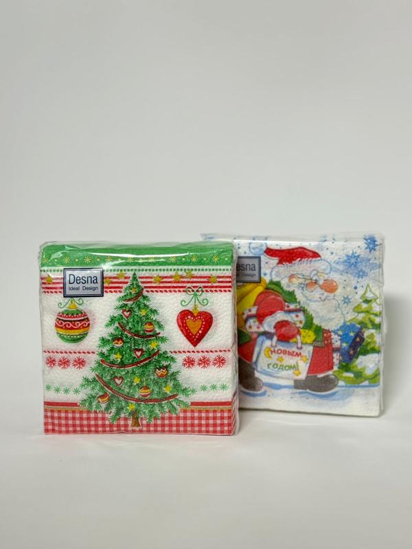 Банкетная НГ 25*25 40л Десна Дизайн (32уп/пак)