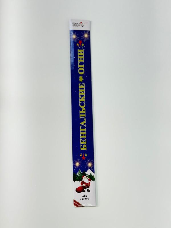 Бенгальский огонь 40см 1*6 (1блок/10шт/100шт/кор)