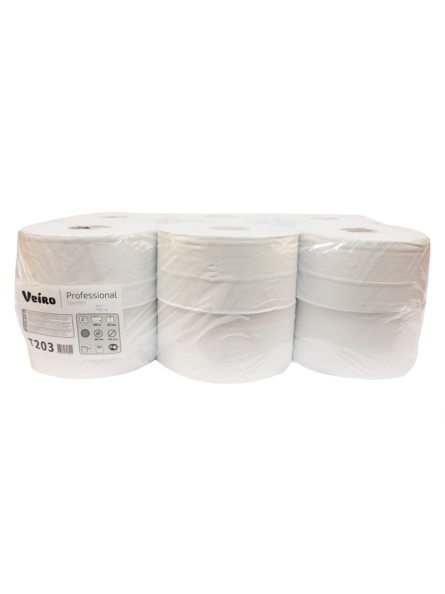 Туалетная бумага 2-сл Veiro Professional Comfort T203 (1пак=12рул) 200м