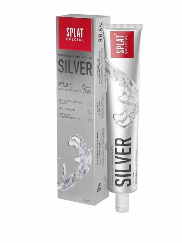 Сплат Зуб паста 75мл Silver Серебро