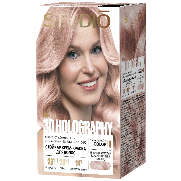 СТУДИО 3Д 9.56 Очень светлый махагоновый блонд 50/50/25/15 мл