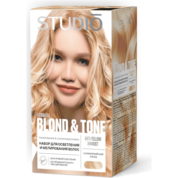СТУДИО ПРОФ Набор для мелирования волос Калифорнийский блонд