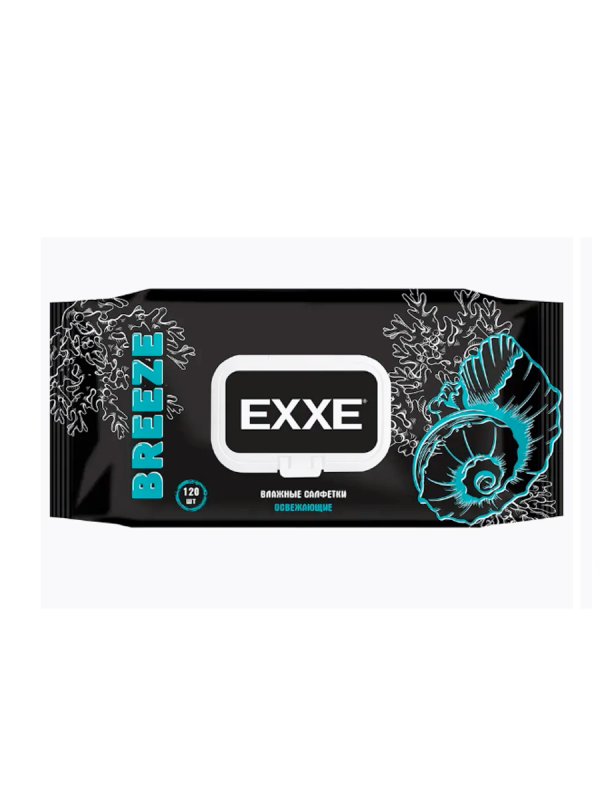 Влажн. салф. EXXE MEN 120 шт (Микс Breeze&Silver) 