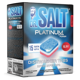 Таблетки д/посуд машины DR.SALT 15 шт
